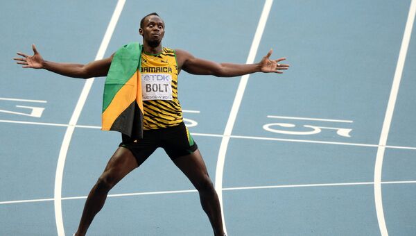 Ямайский спортсмен Усэйн Болт. Архивное фото