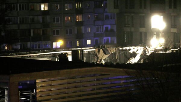 Обрушение крыши супермаркета в Риге