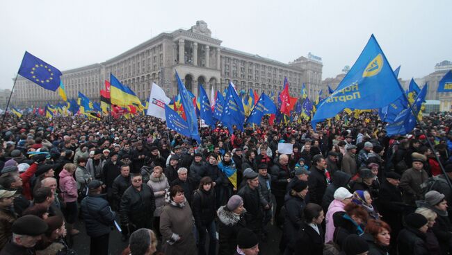 Митинг За европейскую Украину в Киеве