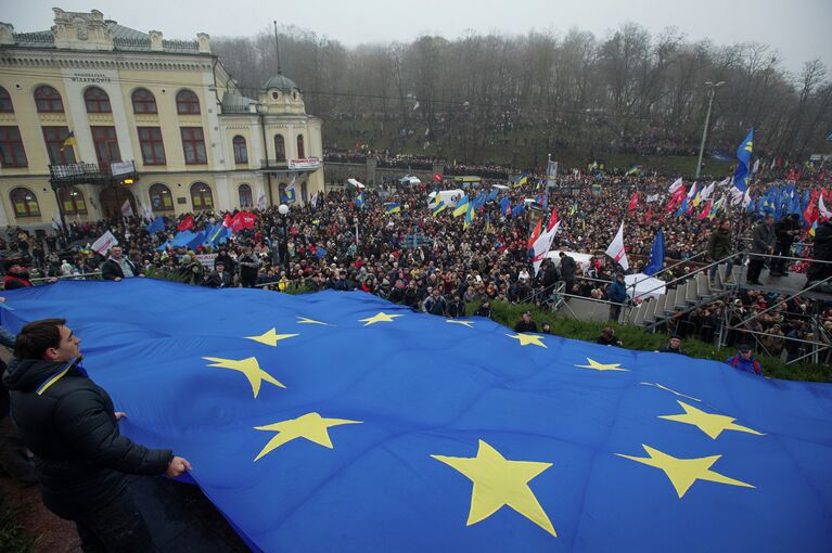 Митинг За европейскую Украину в Киеве