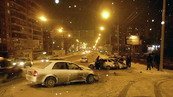 ДТП на проспекте Комсомольском в Томске, событийное фото