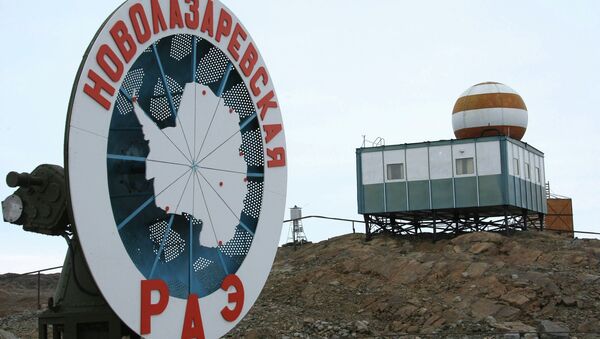 Российская научная станция Новолазаревская в Антарктиде, архивное фото