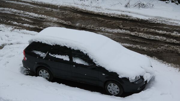 Снегопад в Костроме 26.11.2013