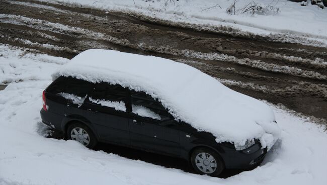 Снегопад в Костроме 26.11.2013