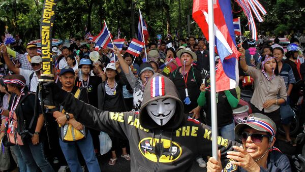 Массовые демонстрации в Бангкоке. 27 ноября 2013. Архивное фото