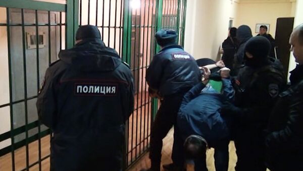 Во время задержания в Москве членов Ат-Такфир ва аль-Хиджра.