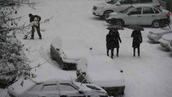 Снегопад в Костроме, 28.11.2013