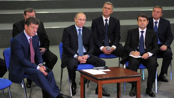 В.Путин на презентации готовности олимпийских объектов в Сочи. Фото с места события