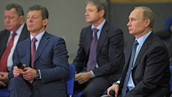 В.Путин на презентации готовности олимпийских объектов в Сочи. Фото с места события