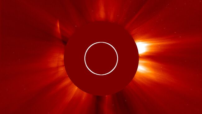 Дух кометы ISON на снимках с коронографа