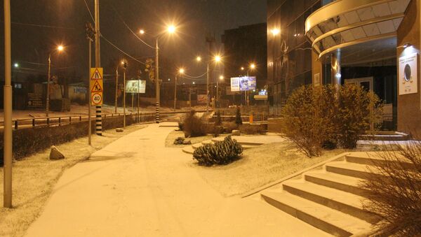 Снег в Самарской области. Архивное фото.