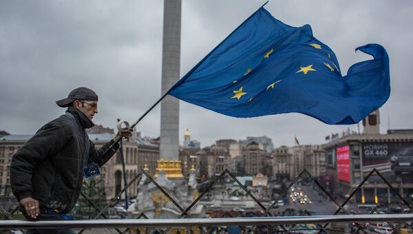 Акция в поддержку евроинтеграции Украины на площади Независимости в Киеве, архивное фото