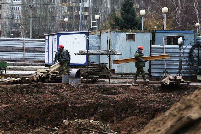 Строительство станции метро Алабинская в Самаре