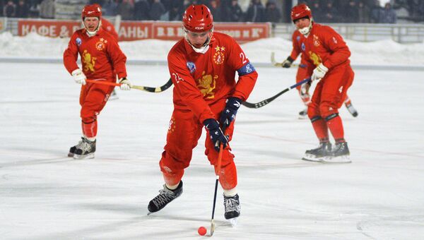 Хоккейный матч Енисей - Кузбасс, архивное фото