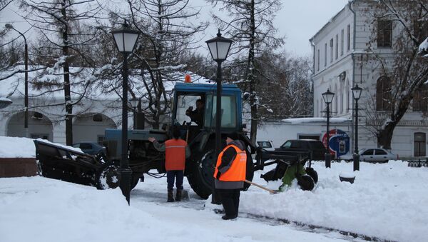 Снегопад в Костроме, 29.11.2013