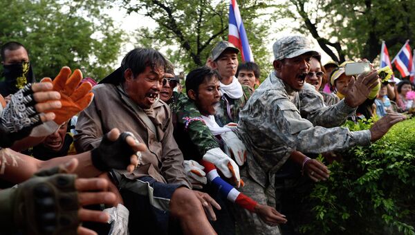 Столкновения в Таиланде. Фото с места события