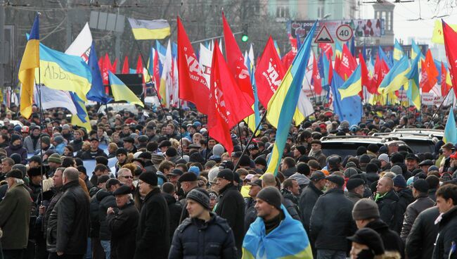 Акция протеста в Киеве