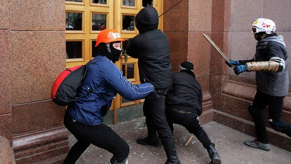 Попытка штурма мэрии Киева. Архивное фото