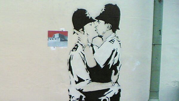 Бэнкси Целующиеся констебли Banksy Kissing Policemen