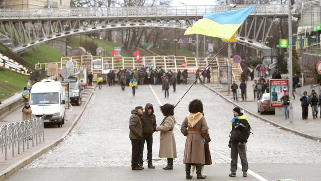 Акции сторонников евроинтеграции Украины в Киеве, фото с места событий