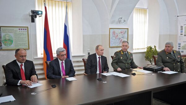 Государственный визит В.Путина в Армению, фото с места события