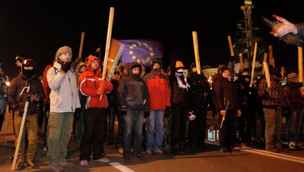 Акции сторонников евроинтеграции Украины в Киеве, фото с места события