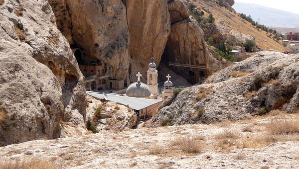 Монастырь Святой Феклы в Маалюле, архивное фото