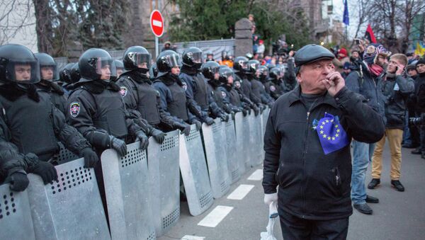 Акции сторонников евроинтеграции Украины в Киеве, фото с места событий