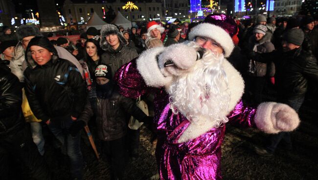 Празднование Нового года во Владивостоке