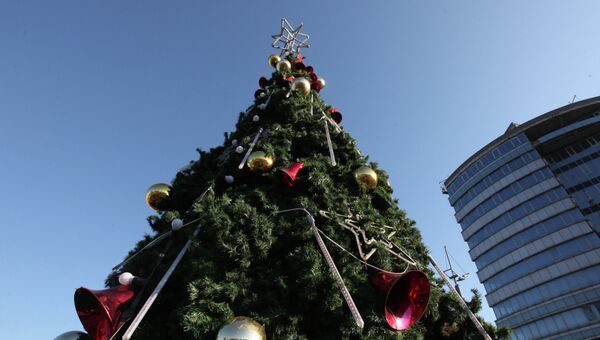 Новогодняя елка во Владивостоке. Архивное фото.