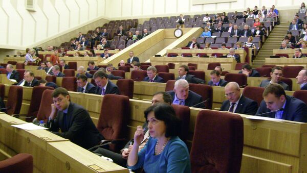 Сессия Законодательного собрания Новосибирской области, архивное фото