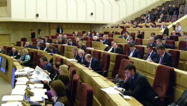 Сессия Законодательного собрания Новосибирской области, архивное фото