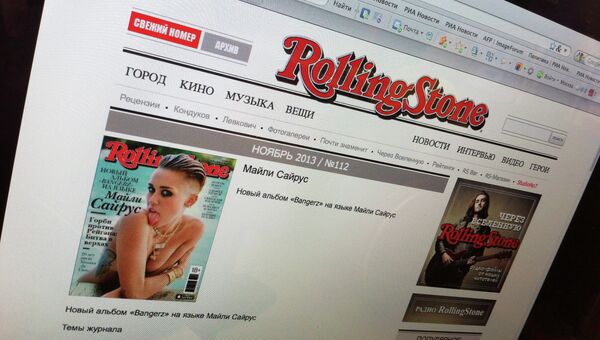 Российский сайт журнала Rolling Stone