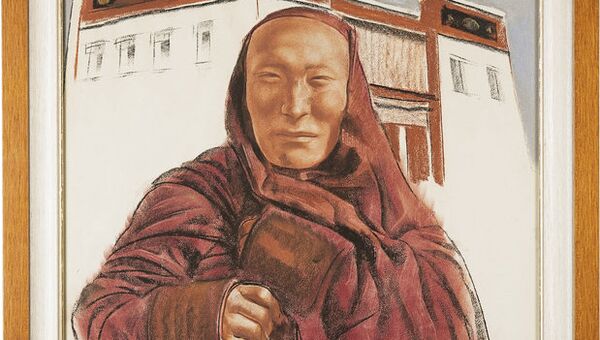 Александр Яковлев. Тибетский монах с колокольчиком. 1932 год