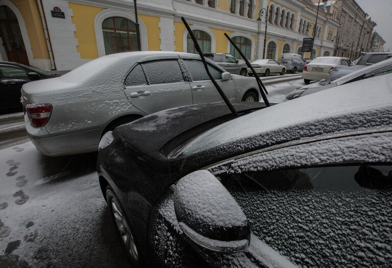 Снегопад во Владивостоке