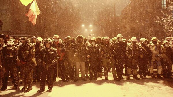 Сторонники евроинтеграции Украины, фото с местасобытий
