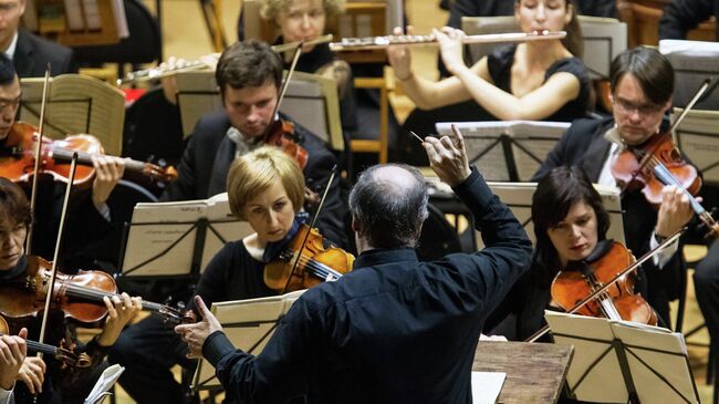 Концерт Симфонического оркестра Мариинского театра под управлением Валерия Гергиева. Архивное фото