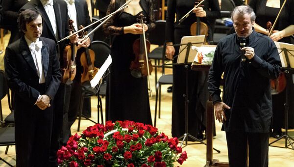 Валерий Гергиев после концерта Симфонического оркестра Мариинского театра под управлением Валерия Гергиева в Томске