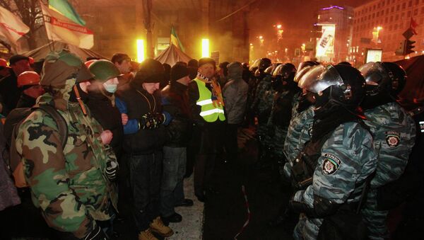 Начало штурма Майдана. Фото с места событий