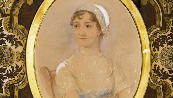 Акварельный портрет английской писательницы Джейн Остин