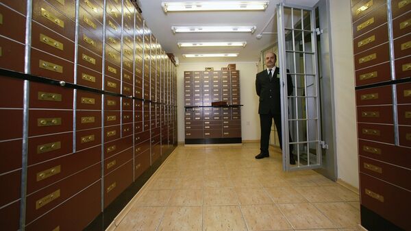 Банковское хранилище, архивное фото