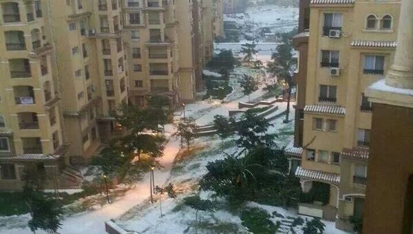 Впервые за 112 лет в Каире выпал снег