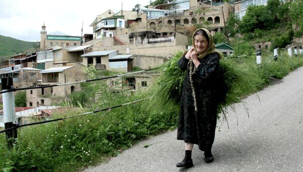 Жительница села Согратль Гунибского района Республики Дагестан