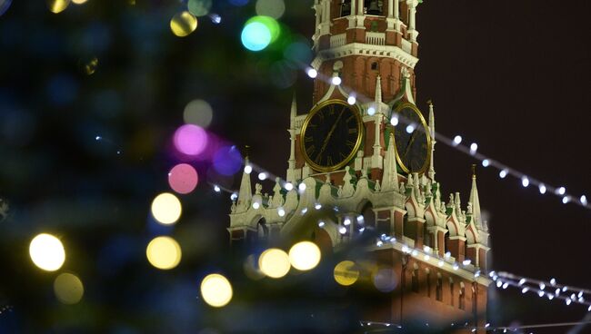 Предновогодняя Москва, архивное фото