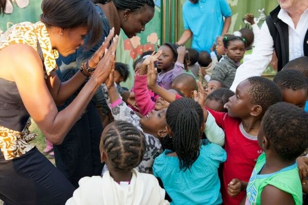 Первая леди США Мишель Обама в Йоханнесбурге, Южная Африка