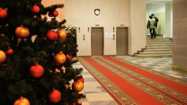 Новогодняя елка в Госдуме РФ. Архивное фото