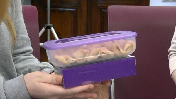 Томские студенты показали контейнер, который греет еду по sms