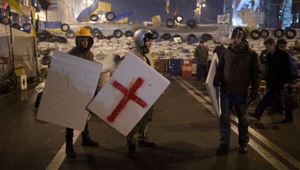 Сторонники евроинтеграции на площади Независимости в Киеве, архивное фото