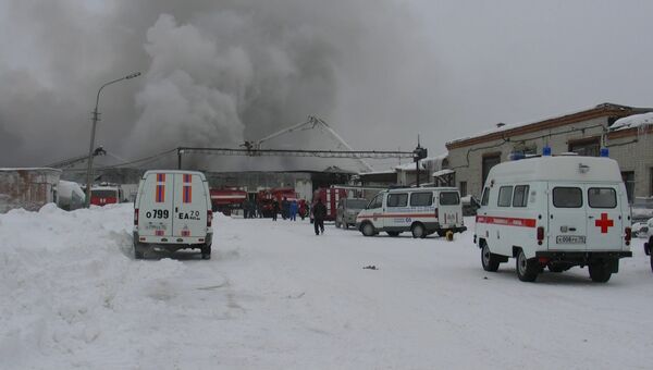 Пожар на птицефабрике Томская