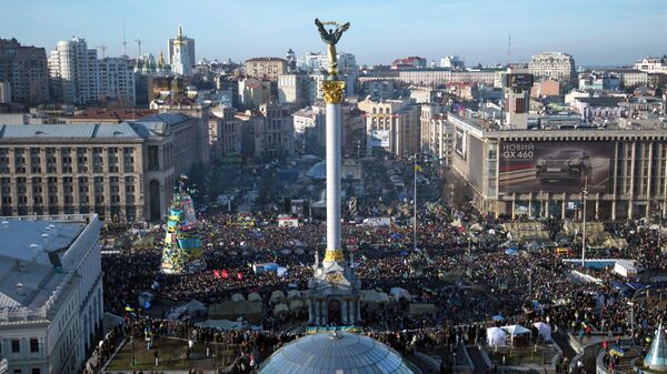 Народное вече на площади Независимости в Киеве. Архивное фото